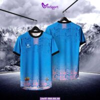Bộ quần áo bóng đá Kotomi 02 chính hãng cổ tròn nhiều màu xanh biển