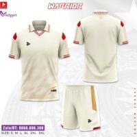 Bộ quần áo bóng đá Warrior Just Play có cổ bẻ polo chính hãng nhiều màu vàng