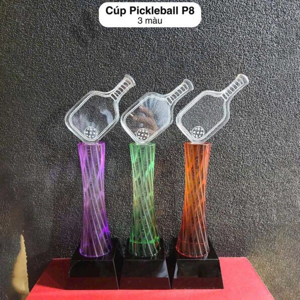 Cúp lưu niệm Pickleball trao giải nhiều mẫu thiết kế p8