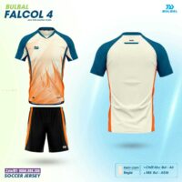 Bộ quần áo bóng đá Bulbal Falcol 4 Size Trẻ Em & Người Lớn chính hãng màu vàng be