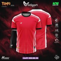 Bộ quần áo bóng đá Tempo Amac chính hãng vải thái màu trắng