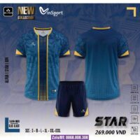 Bộ quần áo Alpha Star Cận Cao Cấp chính hãng nhiều màu xanh bích