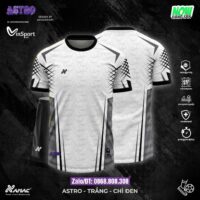Bộ quần áo bóng đá Astro Amac chính hãng vải thái màu trắng