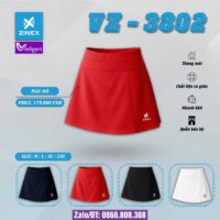 Chân Váy Pickleball Cầu Lông Zip ZINEX – VZ – 3802 Nhiều Màu Quần giả váy (4)