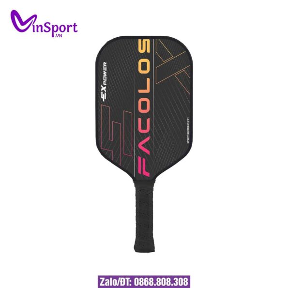 Combo 2 Vợt Pickleball Facolos Ex Power Kèm 2 Bóng 14mm màu đen (1)