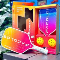 Combo 2 Vợt Pickleball Facolos Ex Power Kèm 2 Bóng 14mm màu trắng xanh (1)
