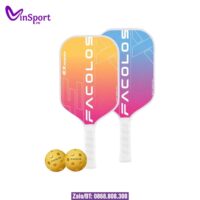 Combo 2 Vợt Pickleball Facolos Ex Power Kèm 2 Bóng 14mm màu trắng xanh (1)