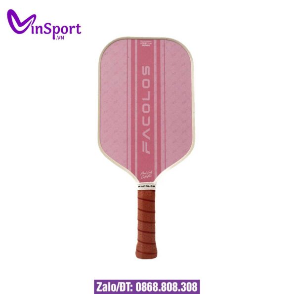 Vợt Pickleball Facolos Lifestyle Series – Pink Lady 16mm (Carbon T300) màu hồng (5)