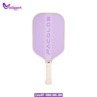Vợt Pickleball Facolos Olympic Bán Chuyên Cao Cấp màu tím cán trắng (2)