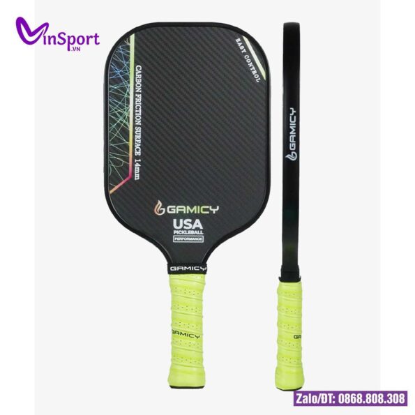 Vợt Pickleball Gamicy Moment T700 3K Bán Chuyên Cận Cao Cấp màu xanh (3)