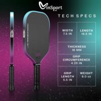 Vợt Pickleball JOOLA 3S Dual 16mm Chính Hãng