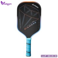 Vợt Pickleball Kaiwin Diamond 16mm Cap Cấp Chuyên Nghiệp Chính Hãng màu đen viền trắng (3)