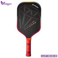 Vợt Pickleball Kaiwin Diamond 16mm Cap Cấp Chuyên Nghiệp Chính Hãng màu đen viền trắng (3)
