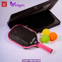 Vợt Pickleball Wika Header T1000 Bán Chuyên Cao Cấp màu đen viền đỏ (3)