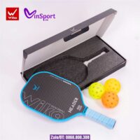 Vợt Pickleball Wika Header T1000 Bán Chuyên Cao Cấp màu đen viền đỏ (3)