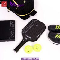 Vợt Pickleball Wika Header T1000 Bán Chuyên Cao Cấp màu đen viền đỏ (3)