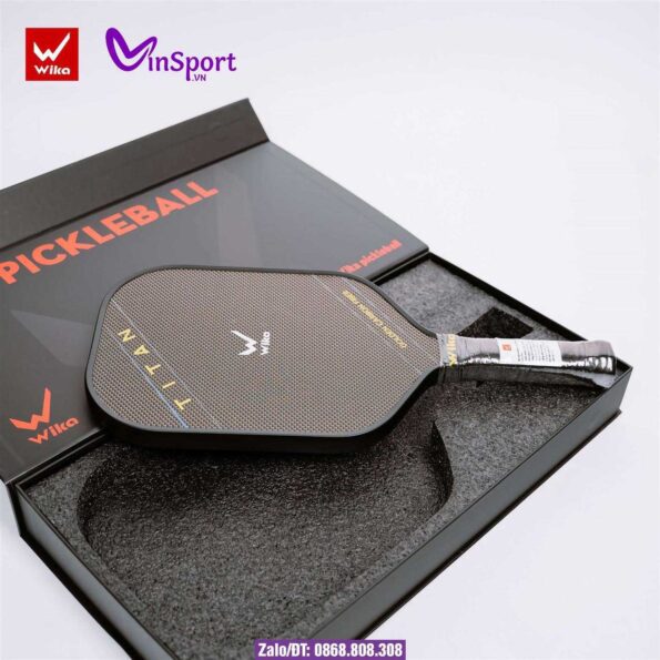 Vợt Pickleball Wika Titan Bán Chuyên Cao Cấp màu đen (7)