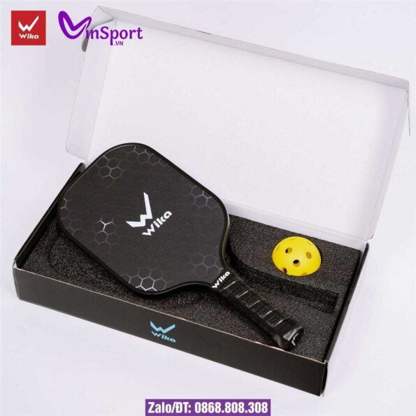 Vợt Pickleball Wika Vigor T700 Chính Hãng màu full đen (5)