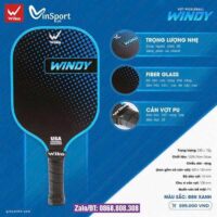 Vợt Pickleball Wika Windy Bán Chuyên Chính Hãng màu trắng