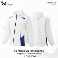 Áo Khoác Gió Joma Danhu 3155FP1076 Mũ Liền Nhẹ Thoáng Chống Nước
