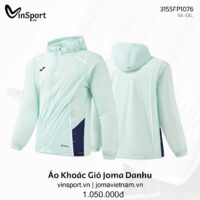 Áo Khoác Gió Joma Danhu 3155FP1076 Mũ Liền Nhẹ Thoáng Chống Nước