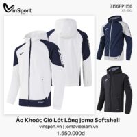 Áo Khoác Gió Joma Softshell 3156FP1156 Lót Lông