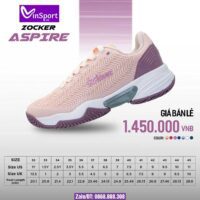 Giày Pickleball Zocker Aspire 2 Màu Size Nam Nữ Bán Chuyên Chính Hãng màu đỏ