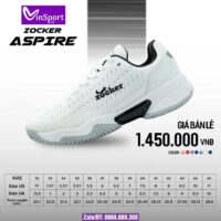 Giày Pickleball Zocker Aspire 2 Màu Size Nam Nữ Bán Chuyên Chính Hãng màu đỏ