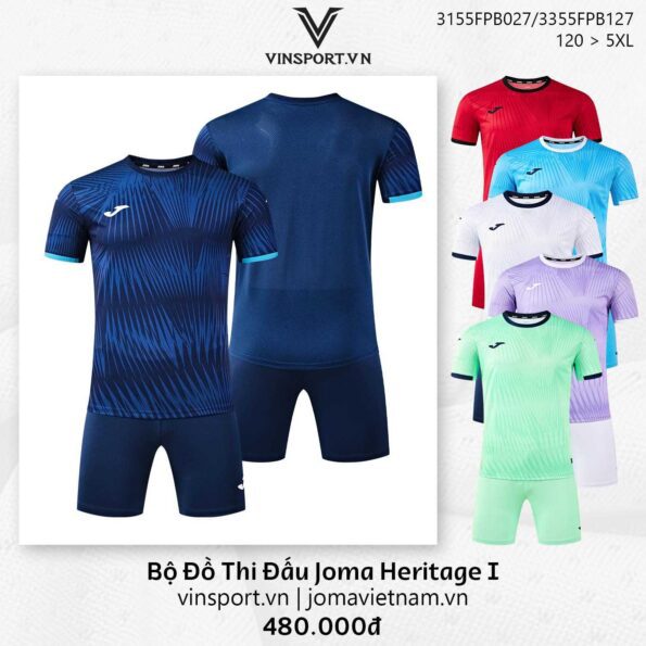 Ảnh Đại Diện Bộ Đồ Thi Đấu Joma Heritage I 3155FPB027 nhiều màu