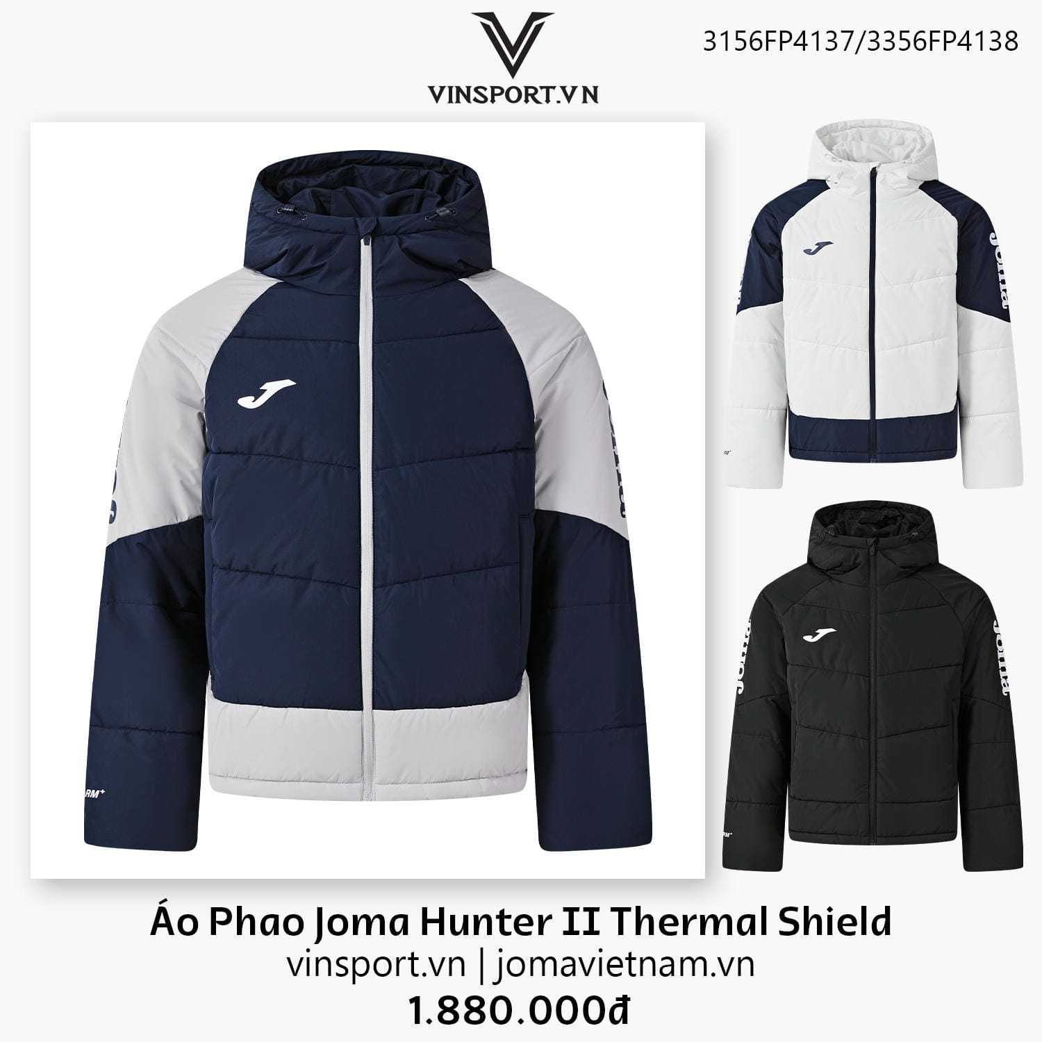 Áo Phao Joma Hunter II Thermal Shield 3156FP4137 – Công Nghệ Tích Nhiệt, Cổ Tay Sữa Lụa Độc Đáo nhiều màu