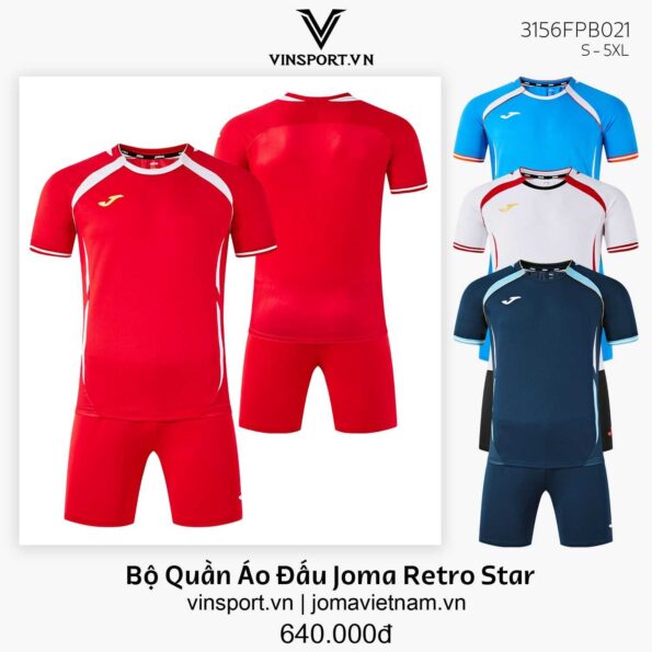 Bộ Quần Áo Đấu Joma Retro Star 3156FPB021
