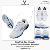 Giày Pick-Cầu-Chuyền Joma V.Impulse 25 Series 5156FP4531 – Đế DUAL REACTIVE màu trắng đế xanh