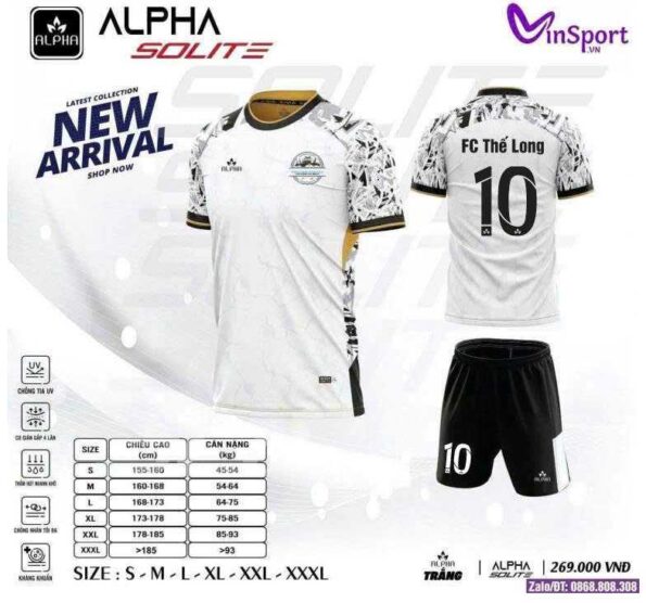 Font số áo bóng đá hãng Alpha Sport