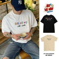 Áo Vớ Vẩn Đã Có Vợ Rất Xinh, Áo Thun Couple version 2.0 hài hước – Premium Cotton 2 chiều Oversize Nam Nữ (8)