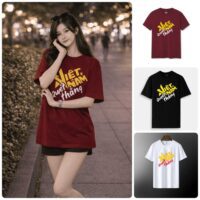 Áo thun Việt Nam Quyết Thắng màu đỏ form rộng cá tính (1)