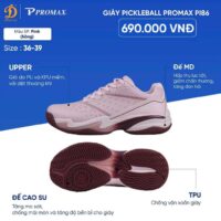 Giày Pickleball Promax PI86 – Bền Bỉ, Êm Ái, Chống Lật Cổ Chân Hiệu Quả (15)