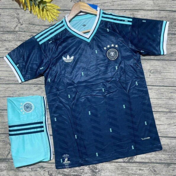 Áo Tuyển Đức Sân Khách WC 2026 Bản Player Xanh Đậm Đẹp (1)