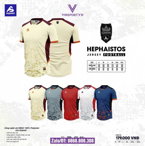 Bo quan ao bong da HephaiStos Chinh Hang Aspeed 3