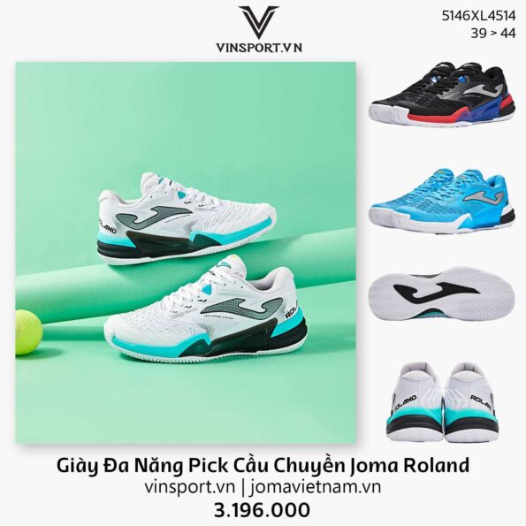 Giày Joma Roland 5146XL4514: Đa năng Pickleball & Tennis
