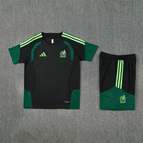 [Player] Bộ Quần Áo Tập Đội Tuyển Mexico Đen Phối Xanh Lá 2026 (2)