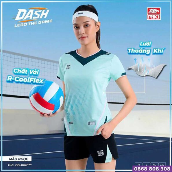 Quần áo bóng chuyền DASH RIKI chính hãng, thấm hút tốt (7)