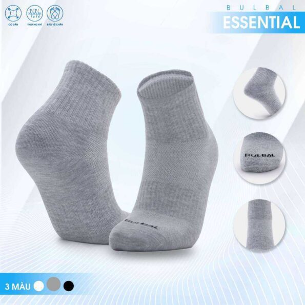 Tất Vớ Bulbal Essential Cổ Ngắn - Cotton Cao Cấp, Khử Mùi