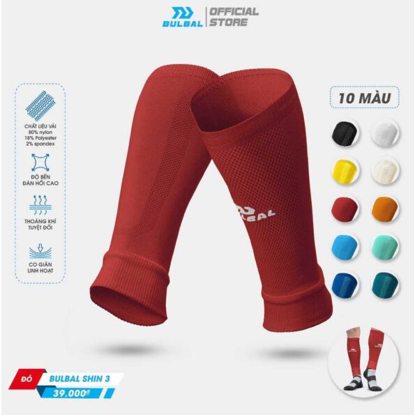 Tất Vớ Ống Bóng Đá Bulbal Shin 3 (1 Đôi) Bảo Vệ Bắp Chân Ống Đồng Thể Thao Đương Đại (1)