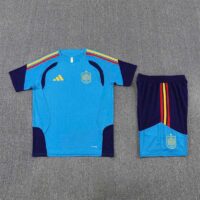 [Player] Bộ quần áo tập Tây Ban Nha wc 2026 xanh da trời Bule logo cao su (3)
