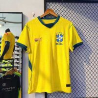 Áo Bóng Đá Player Đội Tuyển Brazil WC 2026 màu vàng bản player in tên số (5)