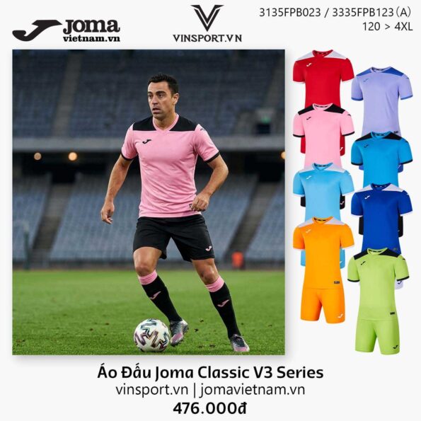 Áo Đấu Joma Classic V3 Series 3125FPB023 nhiều màu