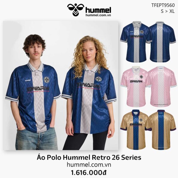 Áo Polo Hummel Retro 26 Series TFEPT9560 Chính Hãng