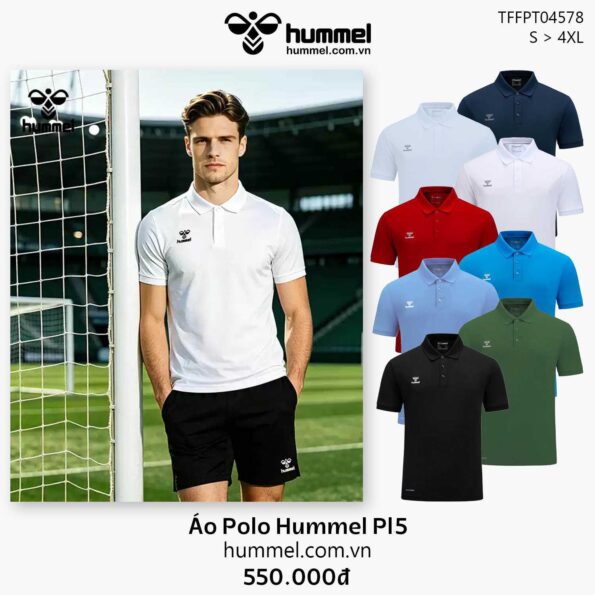 Áo Polo hummel Pl5 TFFPT04578 Trẻ Em Người Lớn