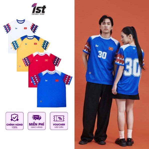 Áo Thun Thể Thao VIET NAM 1995 Jersey Local Brand Form Rộng (6)