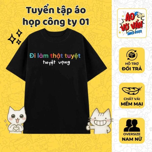 Áo thun đi làm thật tuyệt vọng